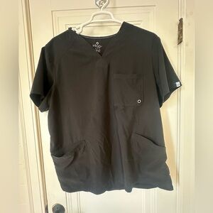 Men's Black Infinity Scrub Top and bottom